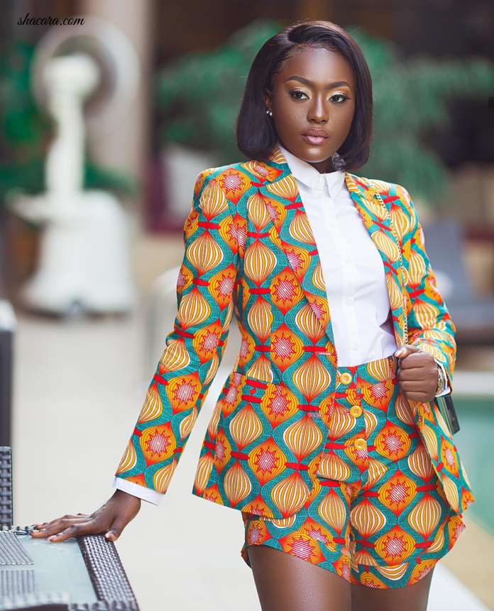 #STYLEGIRL: Linda Osifo Redines The African Working Woman In This Haute Print Two Piece