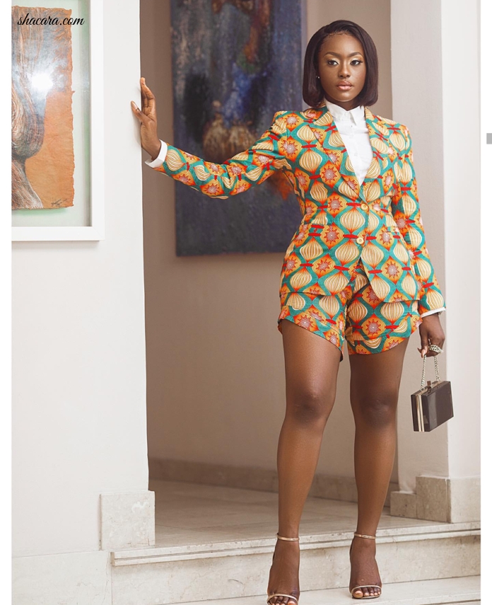 #STYLEGIRL: Linda Osifo Redines The African Working Woman In This Haute Print Two Piece