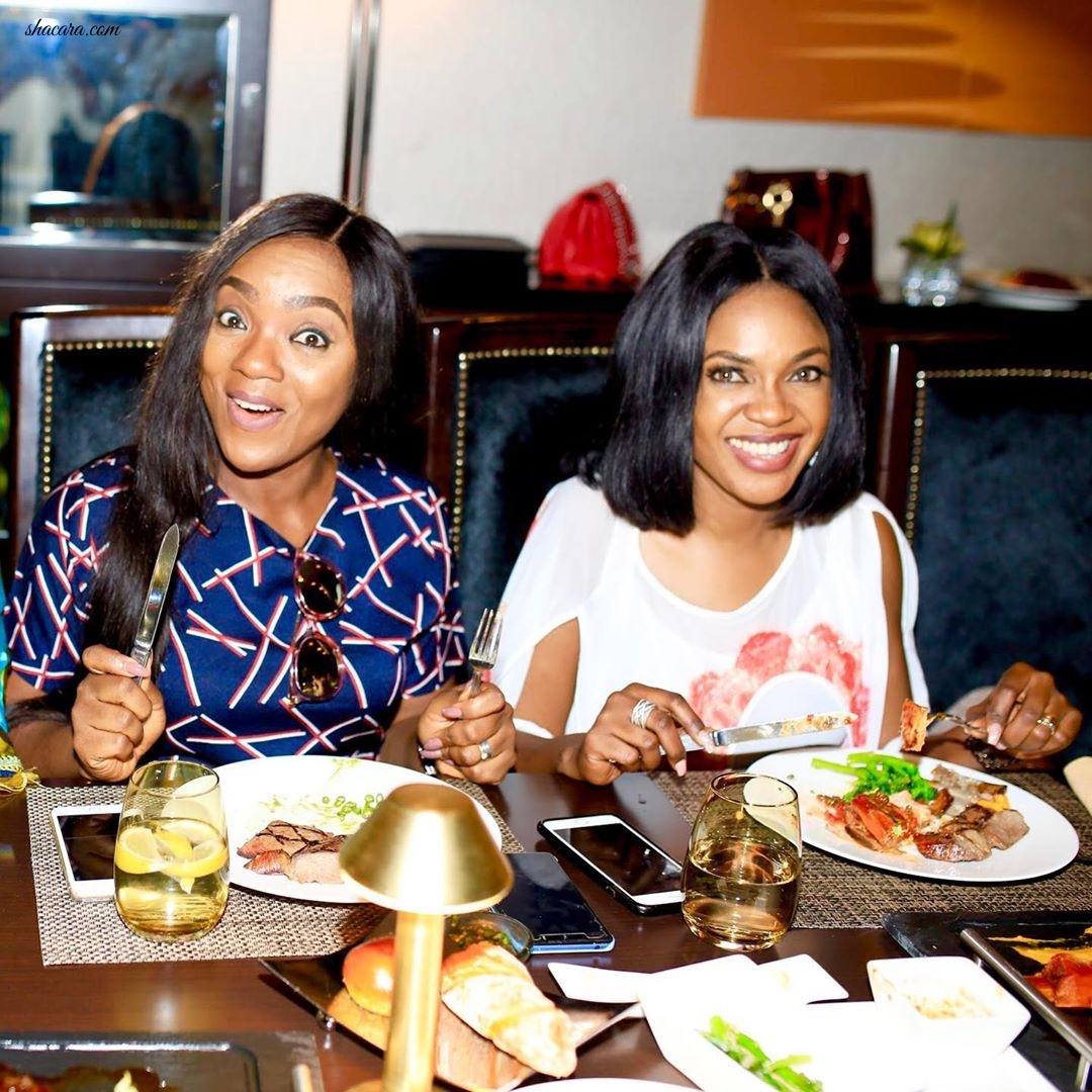 Nollywood Actresses Chioma Akpotha and Omoni Oboli On a 7 days Boat Cruise Organised Royalcarribeanng