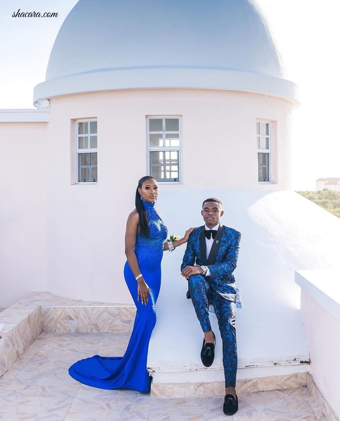 Bahamas Couple Ashanti & Lauryn Just Shook Up The Internet Making Blue The Theme Of Their Prom Look