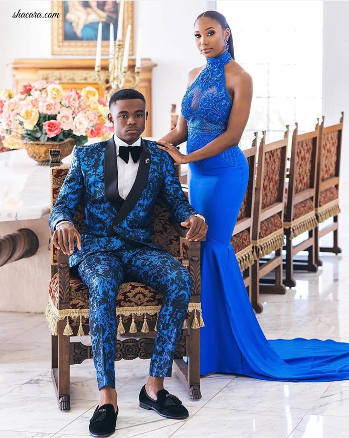 Bahamas Couple Ashanti & Lauryn Just Shook Up The Internet Making Blue The Theme Of Their Prom Look