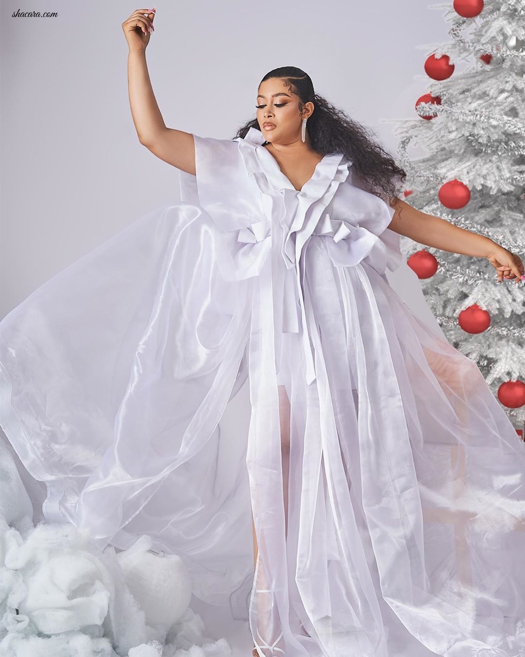 Adunni Ade Is The Perfect Holiday Muse For House Of Jahdara’s “The Christmas Edit”